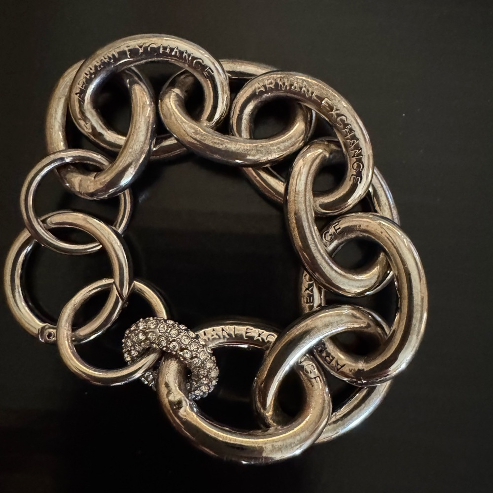 Armani Exchange Metallic Chain Bracelet